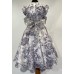 Платье 1806 бело-синее