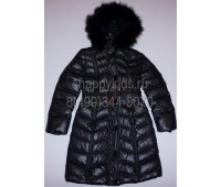 Зимнее пальто на пуху для девочки (2571)